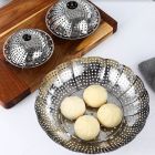 不锈钢多功能圆形蒸架沥水架水果盘